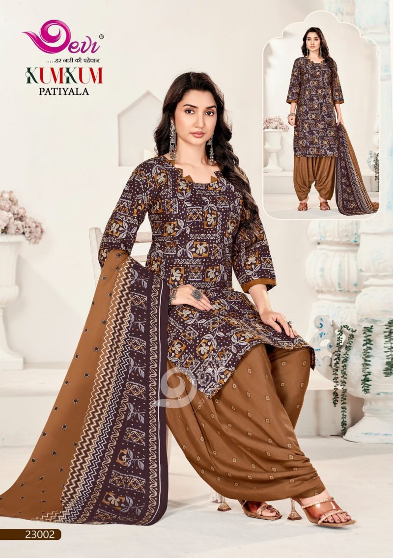 Kumkum Vol 23 By Devi Indo Cotton Readymade Dress